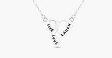 Load image into Gallery viewer, Live Love Laugh Heart Necklace - FREE SHIP DEALS