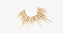 Load image into Gallery viewer, Gold Spike Statement Necklace - FREE SHIP DEALS