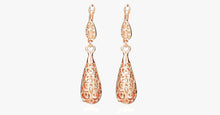 Load image into Gallery viewer, Rose Gold Plated Water Drop Earrings