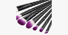 Load image into Gallery viewer, Pro Black Unicorn Brush Set - FREE SHIP DEALS