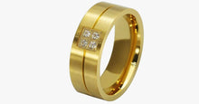 Load image into Gallery viewer, Gold Titanium Steel Band Ring - FREE SHIP DEALS