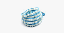 Load image into Gallery viewer, Blue Pearl Wrap Bracelet - FREE SHIP DEALS