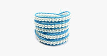Load image into Gallery viewer, Blue Pearl Wrap Bracelet - FREE SHIP DEALS