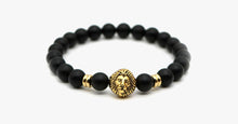 Load image into Gallery viewer, Matte Stone Lion Men's Bracelet