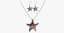 Load image into Gallery viewer, Starfish Hippie Pendant Set