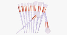 Load image into Gallery viewer, Professional 10 Piece Unicorn Brush Set - FREE SHIP DEALS