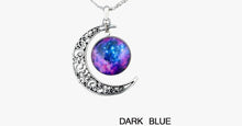 Load image into Gallery viewer, Starry Galaxy &amp; Moon Necklace