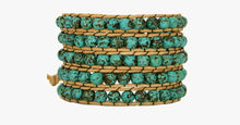 Load image into Gallery viewer, Natural Turquoise Stone Wrap Bracelet - FREE SHIP DEALS