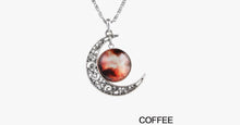 Load image into Gallery viewer, Starry Galaxy &amp; Moon Necklace