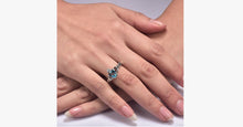 Load image into Gallery viewer, Aquamarine Heart Ring - FREE SHIP DEALS