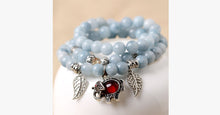 Load image into Gallery viewer, Aquamarine Multi-layer Ruby Stone Elephant Bracelet - FREE SHIP DEALS