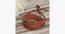 Load image into Gallery viewer, Tangerine Wrap Bracelet