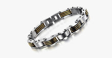 Load image into Gallery viewer, Golden Black Men's Bracelet - FREE SHIP DEALS