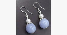 Load image into Gallery viewer, Aquamarine Pearl Drop Earring - FREE SHIP DEALS