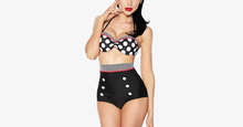 Load image into Gallery viewer, Retro Pin-Up High-Waisted Swimsuit - 4 Styles