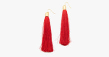 Load image into Gallery viewer, Long Fib Tassel  Earring - FREE SHIP DEALS