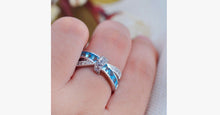 Load image into Gallery viewer, Aquamarine Sapphire Ring - FREE SHIP DEALS
