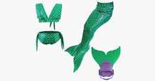 Load image into Gallery viewer, Girls' Mermaid Swimwear Set (4-Piece)
