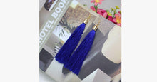 Load image into Gallery viewer, Long Fib Tassel  Earring - FREE SHIP DEALS