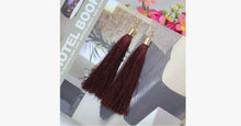 Load image into Gallery viewer, Long Fib Tassel  Earring - FREE SHIP DEALS