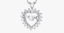 Load image into Gallery viewer, Mom's CZ Heart Pendant - FREE SHIP DEALS