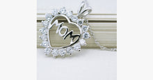 Load image into Gallery viewer, Mom's CZ Heart Pendant - FREE SHIP DEALS