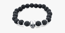 Load image into Gallery viewer, Stone Skull Bracelet