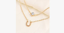 Load image into Gallery viewer, Crystal Horse Hoof Multi Layer Necklace - FREE SHIP DEALS