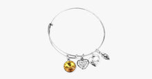 Load image into Gallery viewer, November Birthstone Charm Bangle - FREE SHIP DEALS