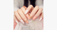 Load image into Gallery viewer, Nude Floral Nails - FREE SHIP DEALS
