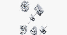 Load image into Gallery viewer, Silver Crown Earrings
