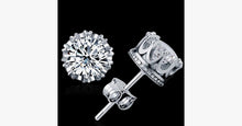Load image into Gallery viewer, Silver Crown Earrings