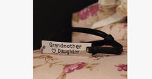 Load image into Gallery viewer, Grandmother Love Daughter Leather Strap Bracelet - FREE SHIP DEALS