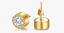 Load image into Gallery viewer, Round Roman Stud Earrings