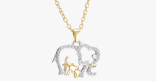 Load image into Gallery viewer, Mommy And Baby Elephant Pendant Necklace - FREE SHIP DEALS