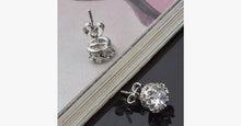 Load image into Gallery viewer, Silver Crown Earrings