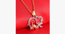Load image into Gallery viewer, Mommy And Baby Elephant Pendant Necklace - FREE SHIP DEALS