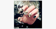 Load image into Gallery viewer, Black Rhinestone Finished Nails - FREE SHIP DEALS