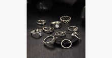 Load image into Gallery viewer, Vintage Flower Midi Rings 10pcs Set - FREE SHIP DEALS