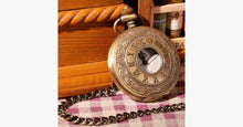 Load image into Gallery viewer, Vintage Gold Half Hunter Pocket Watch - FREE SHIP DEALS