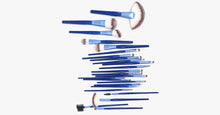 Load image into Gallery viewer, Ocean Blue 24 Piece Brush Set - FREE SHIP DEALS