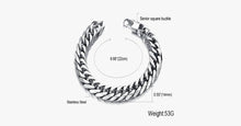 Load image into Gallery viewer, Silver Cut Chain Bracelet