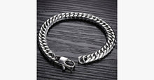 Load image into Gallery viewer, Silver Cut Chain Bracelet