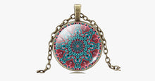 Load image into Gallery viewer, Mandala Flower Locket Necklace