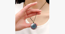 Load image into Gallery viewer, Mandala Flower Locket Necklace