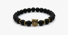 Load image into Gallery viewer, Matte Stone Owl Handmade Bracelet