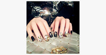 Load image into Gallery viewer, Black Rhinestone Finished Nails - FREE SHIP DEALS