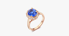Load image into Gallery viewer, Florence Emerald Rose Gold Ring - FREE SHIP DEALS