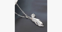 Load image into Gallery viewer, Silver Feather Pendant