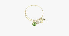 Load image into Gallery viewer, August Birthstone Charm Bangle - FREE SHIP DEALS